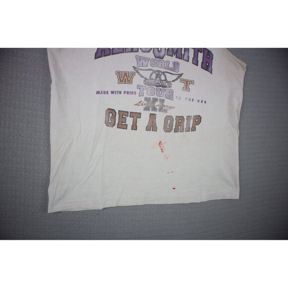 Aerosmith Vintage 1990s Get A Grip World Tour Thrashed Large - Picture 5 of 8